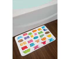 ABC Educational Letters Bath Mat