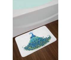 Classical Floral Bath Mat