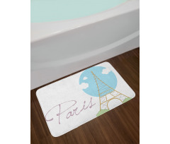 Calligraphy Hand Drawn Bath Mat