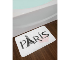 Pastel Tone Heart Bath Mat