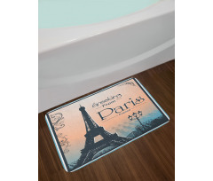 Greeting from Paris Bath Mat