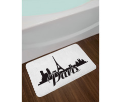 Paris and Cityscape Bath Mat