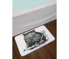 Vintage Wise Night Bird Bath Mat