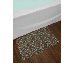 Night Birds Berries Art Bath Mat