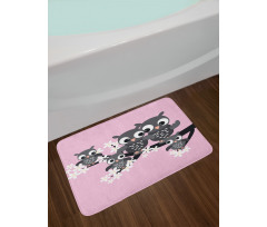 Family on a Branch Bath Mat