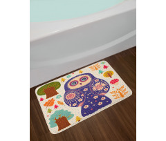 Birdie and Autumn Botany Bath Mat