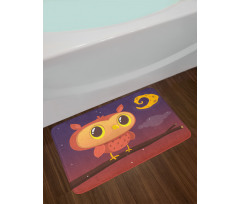 Sky Moon and Stars Bath Mat