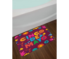 Floral Image Bath Mat