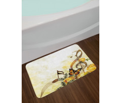 Bridal Wedding Floral Bath Mat