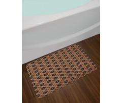 Geometric Floral Folk Bath Mat