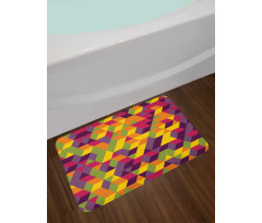 Modern Colorful Repetition Bath Mat