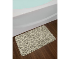 Geometric Round Rectangles Bath Mat