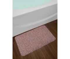 Stacked Stonework Pattern Bath Mat