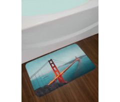 Panoramic Famous Bridge Bath Mat