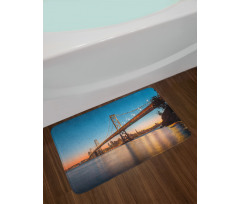 San Francisco Skyline View Bath Mat