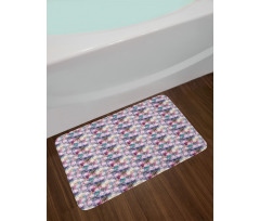 Vibrant Bohemian Feathers Bath Mat