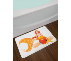 Princess on Goldfish Bath Mat