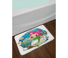 Underwater Mermaid Bath Mat