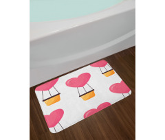 Heart Shaped Sky Bath Mat