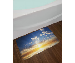 Sunset Reflection on Sea Bath Mat