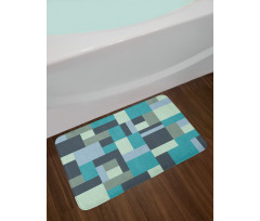 Modern Rectangular Shapes Bath Mat