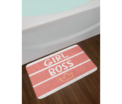 Texting Crown Artwork Bath Mat