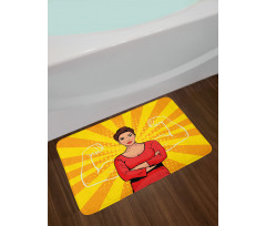 Strong Woman and Arms Bath Mat