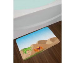 Sand Hills a Camel and a Tree Bath Mat