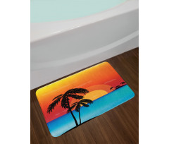 Sunset Trees and an Ocean Bath Mat