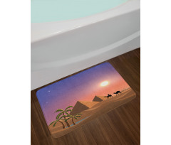 Caravan Camels Desert Scene Bath Mat