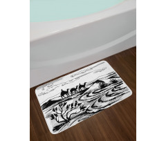 Sketchy Camel Caravan Bath Mat