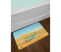 Sand Dunes Lake and Trees Bath Mat