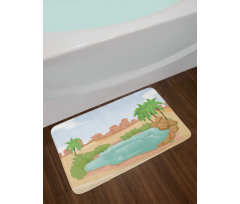 Scenic Eastern Sahara Vibes Bath Mat