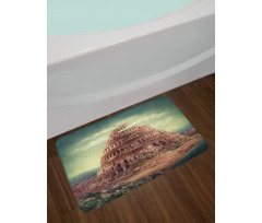 Tower Of Babel Clouds Bath Mat