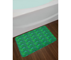 Exotic Monochrome Leaf Bath Mat