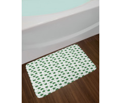 Jungle Foliage Shadowy Bath Mat