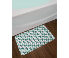 Island Leaves Hearts Bath Mat