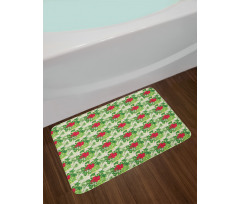 Rhythmic Vivid Bouquet Bath Mat