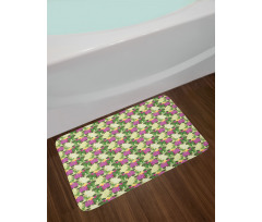 Orchid and Hibiscus Bath Mat