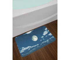 Fluffy Clouds Scattered Bath Mat