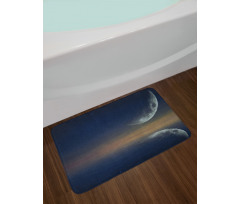 Moon Reflection on Water Bath Mat