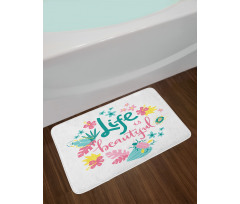 Floral Life Nature Bath Mat