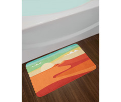 Abstract Desert and Sky Art Bath Mat