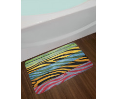 Colorful Animal Bath Mat