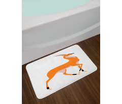 Side View Wildlife Animal Bath Mat