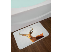 Low Poly Animal Portrait Bath Mat