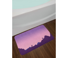 Animals Hill Ombre Night Bath Mat