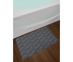 Modern Jumping Pose Animal Bath Mat