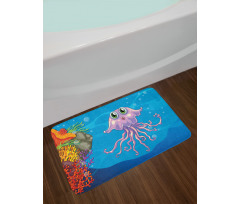 Aquatic Animal Character Bath Mat