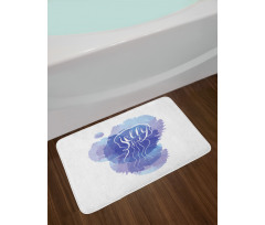 Abstract Paint Splash Bath Mat